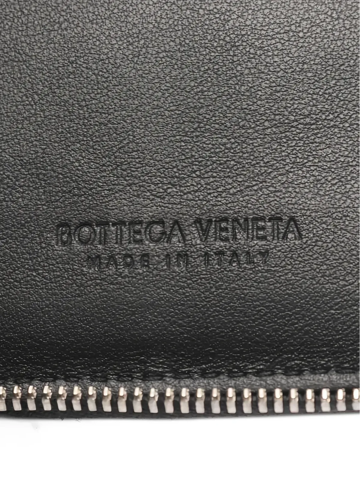 Bottega Veneta Pre-Owned イントレチャート ジップウォレット ブラック - 画像4