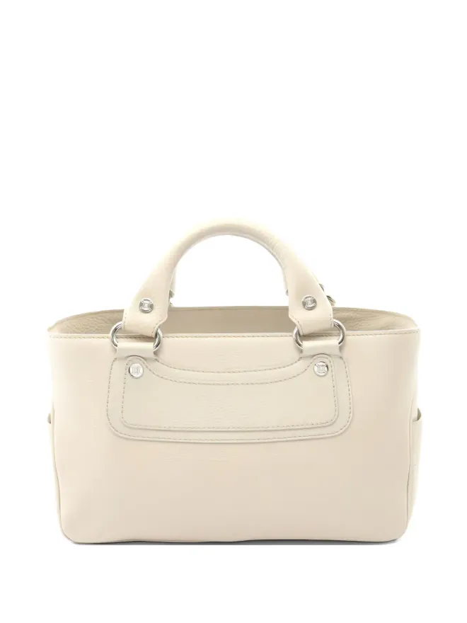 Celine Pre-Owned Celine ビンテージ 2000年代 Boogie レザー ハンドバッグ - ホワイトの商品画像