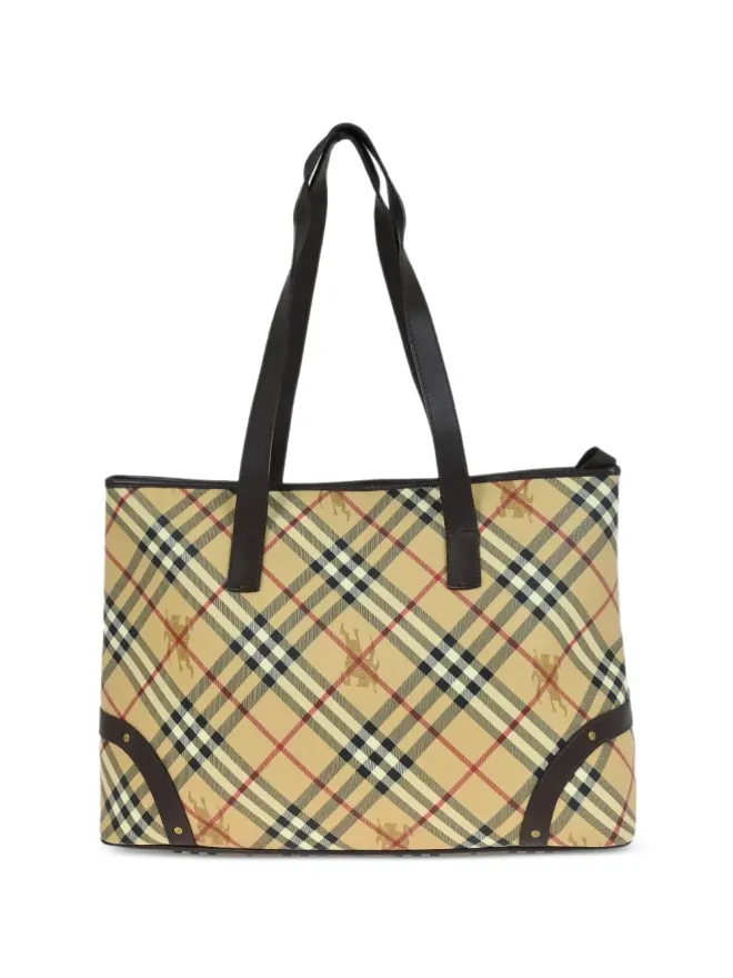 Burberry Pre-Owned Burberry ビンテージ 1990年代 チェック柄 ショルダートートバッグの商品画像