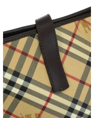 Burberry ビンテージ 1990年代 チェック柄 ショルダートートバッグ - サムネイル4