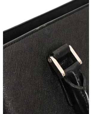 Burberry Pre-Owned 1990年代 レザートートバッグ ブラック - サムネイル3