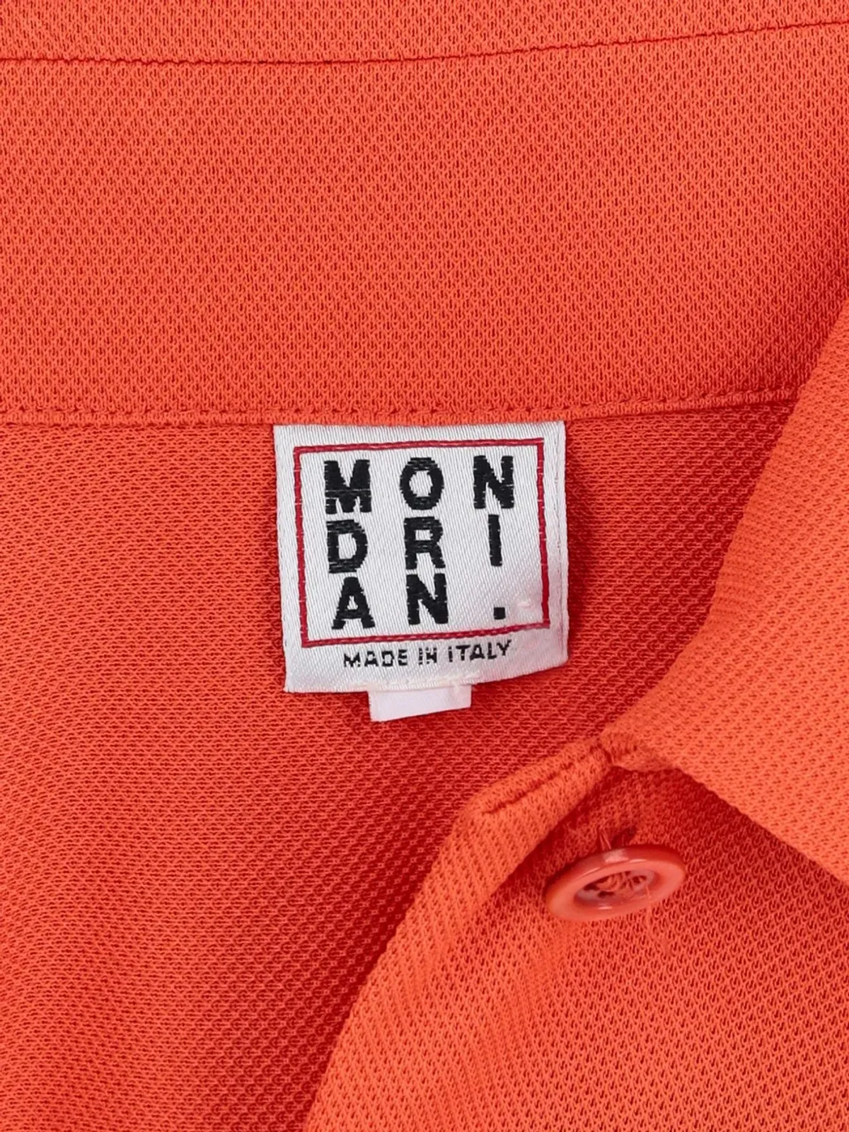 Mondrian chest-pocket shirt - Orange - 画像3