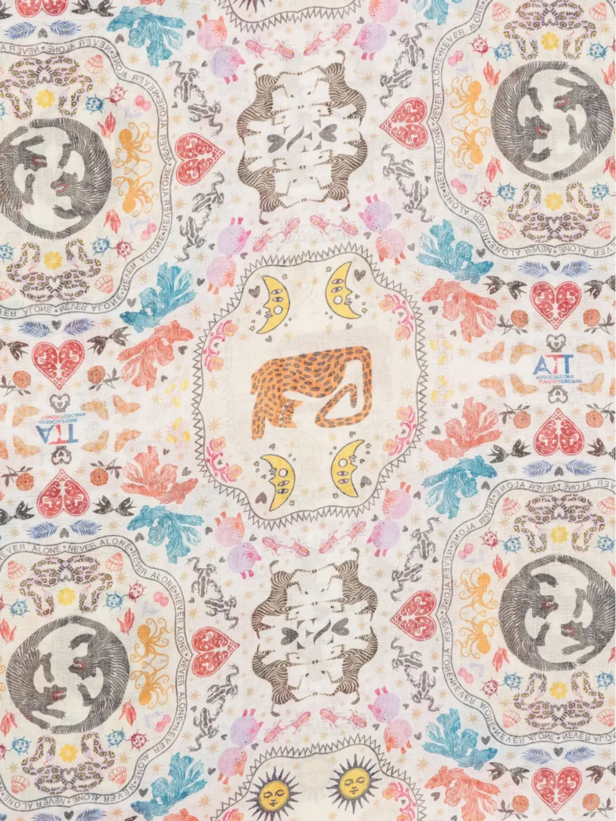 Faliero Sarti ポリプリントスカーフ - 画像2