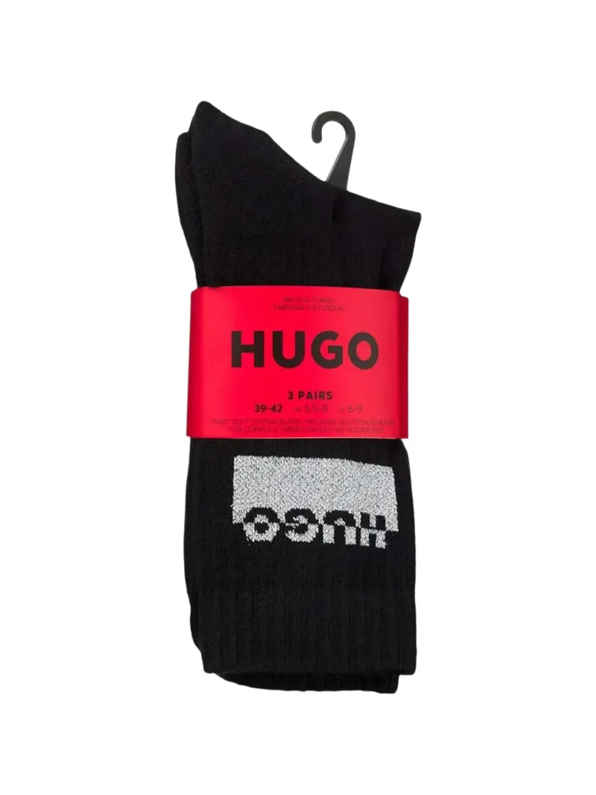HUGO ロゴディテールソックス（3足セット）- ブラック - 画像3