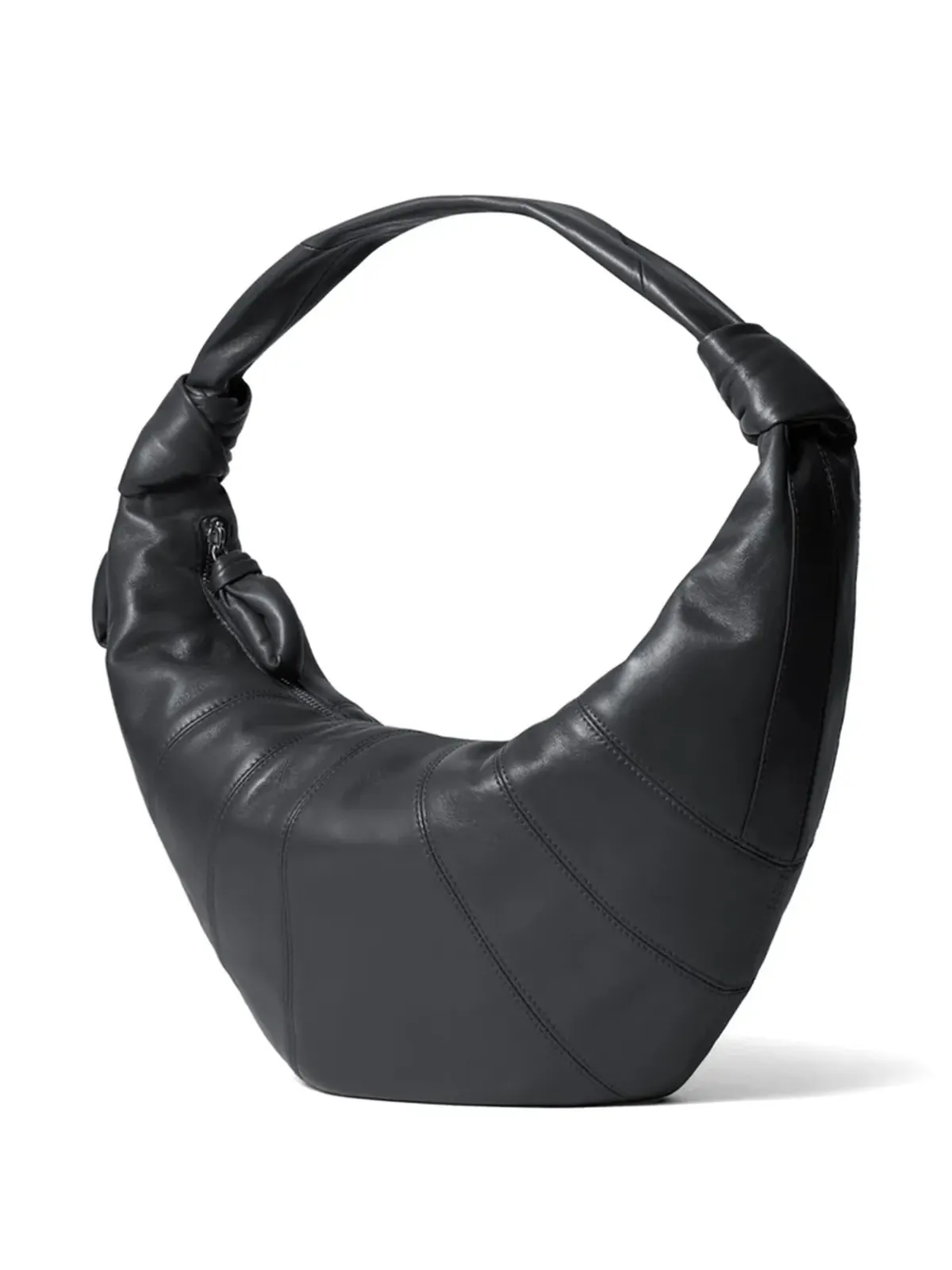 LEMAIRE ノットジップ レザー ショルダーバッグ - ブラック - 画像2