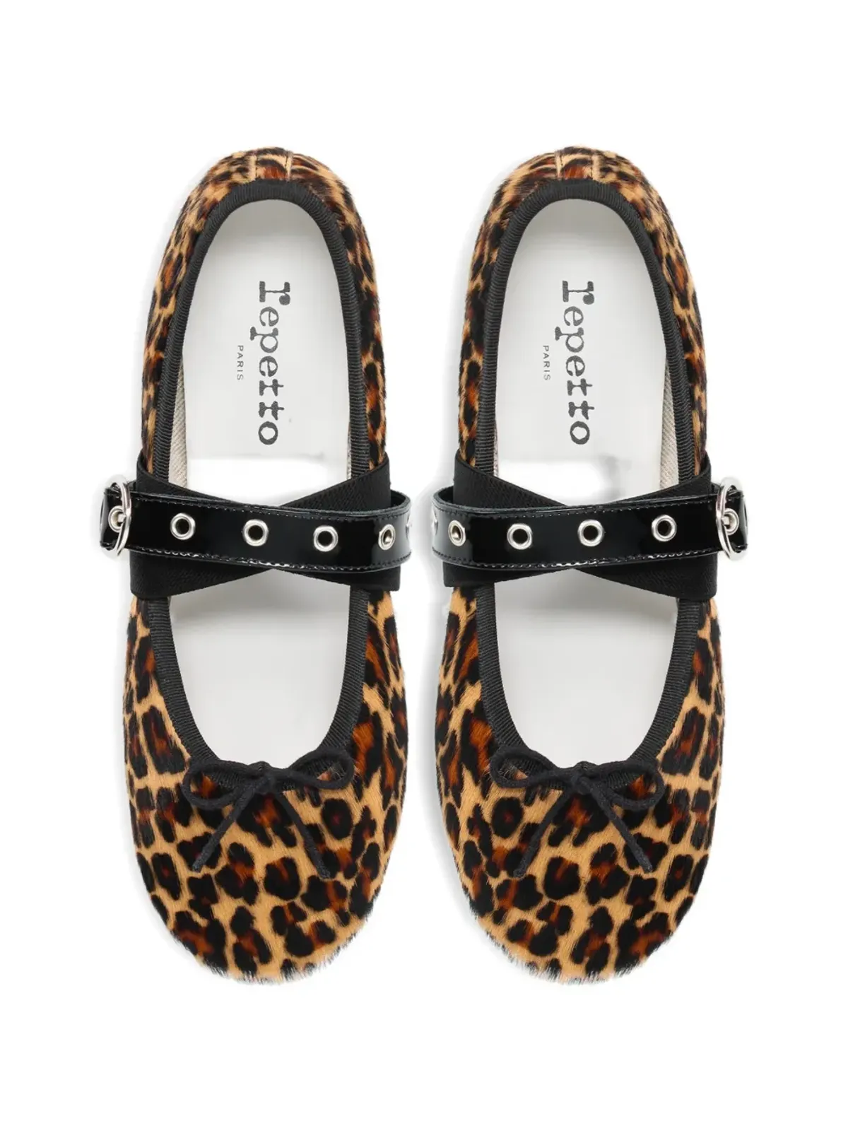 Repetto レオパード柄 メアリジェーン バックル付き フラットシューズ - 画像2