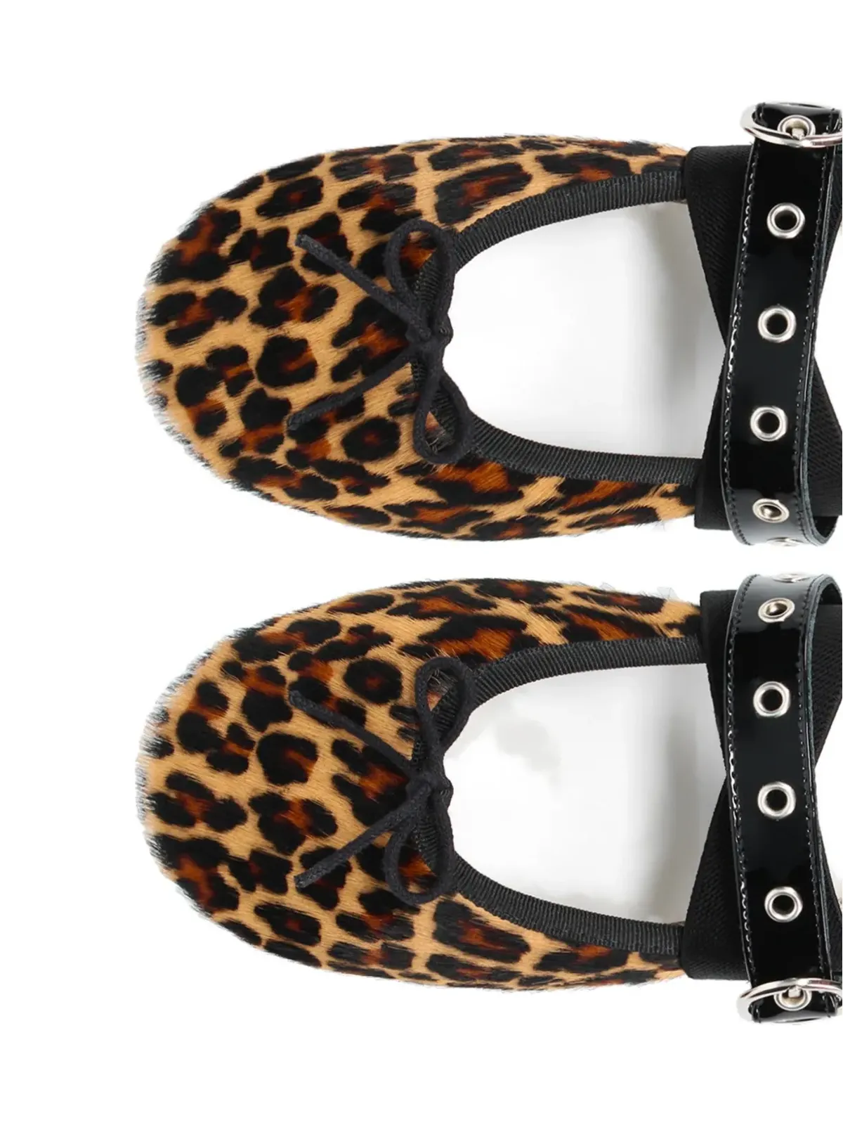 Repetto レオパード柄 メアリジェーン バックル付き フラットシューズ - 画像4