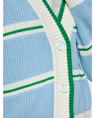 MARCCAIN ストライプVネックカーディガン - サムネイル2