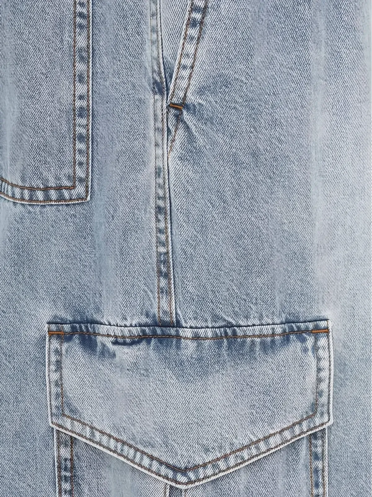 ZIMMERMANN ベルト付きカーゴデニムショーツ - 画像2