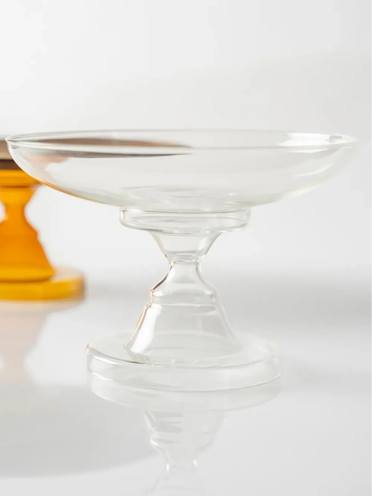 knindustrie Rubin glass cake stand - White - 画像3