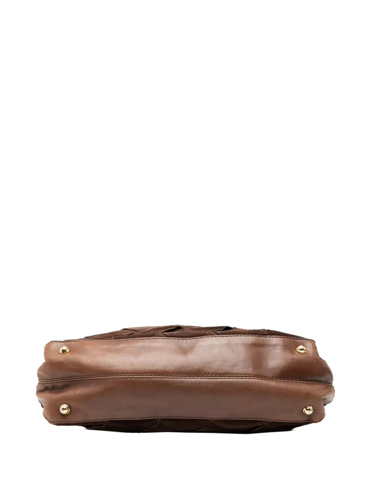 Bottega Veneta 20世紀スエードイントレッチアートートバッグ - ブラウン - 画像4