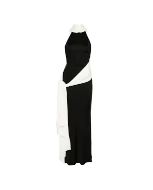 The New Arrivals Ilkyaz Ozel ホルターネック マキシドレス - ブラック - サムネイル1