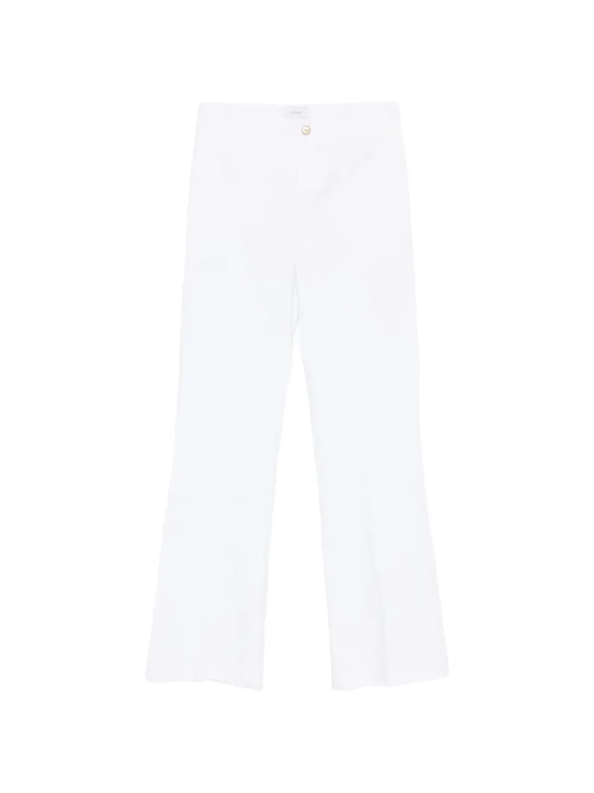 40 WEFT Thea white straight trousers - 画像1