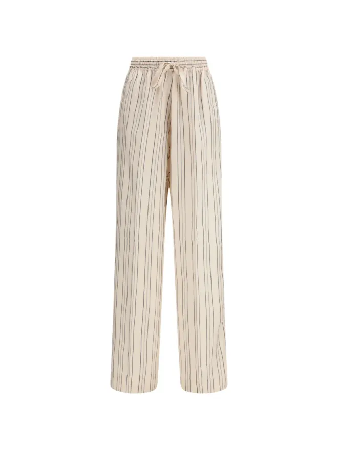 Umit Benan Umit Benan Michelle striped trousers - Neutralsの商品画像
