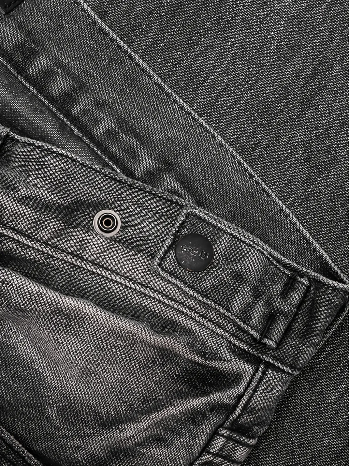Mastercraft Union Kumori リペア済みリラックスジーンズ - 画像4