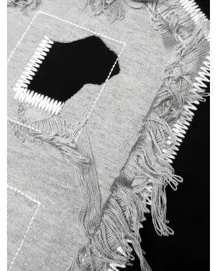 Mastermind Japan ダメージ加工パッチTシャツ ブラック - サムネイル3