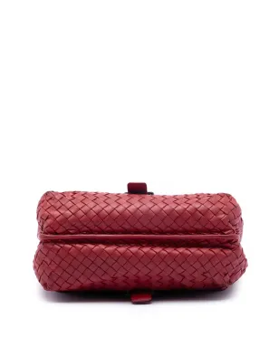 Bottega Veneta Pre-Owned ナッパ・イントレッチャート ダブルサイド・フラップ メッセンジャーバッグ（クロスボディ） - レッド - サムネイル4