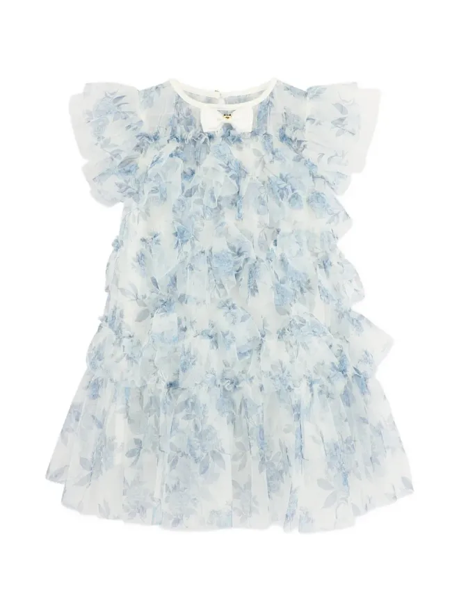 ANGEL'S FACE KIDS ANGEL'S FACE KIDS エッタ花柄プリントドレス ブルーの商品画像