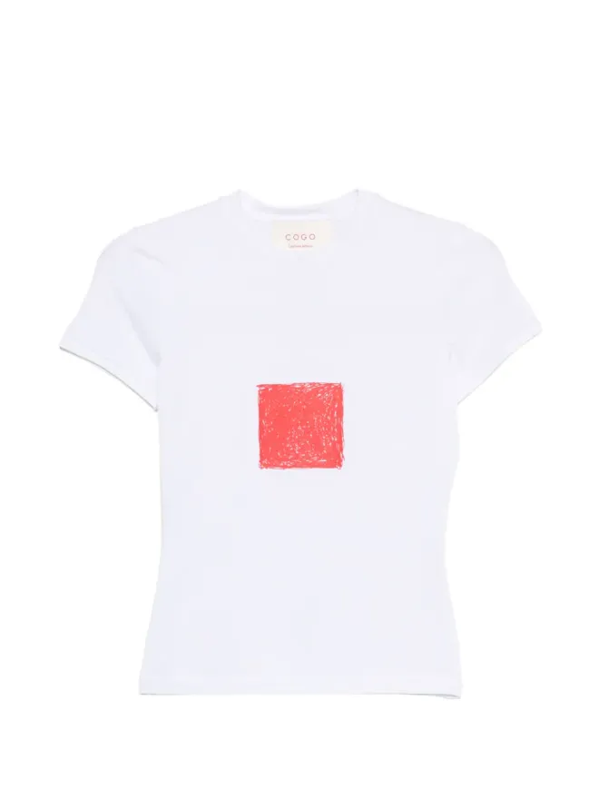 CO.GO CO.GO スクエアプリントTシャツの商品画像
