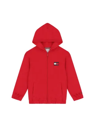 Tommy Hilfiger Junior フード付きジップファスナー付きスウェットシャツ - レッド - サムネイル4