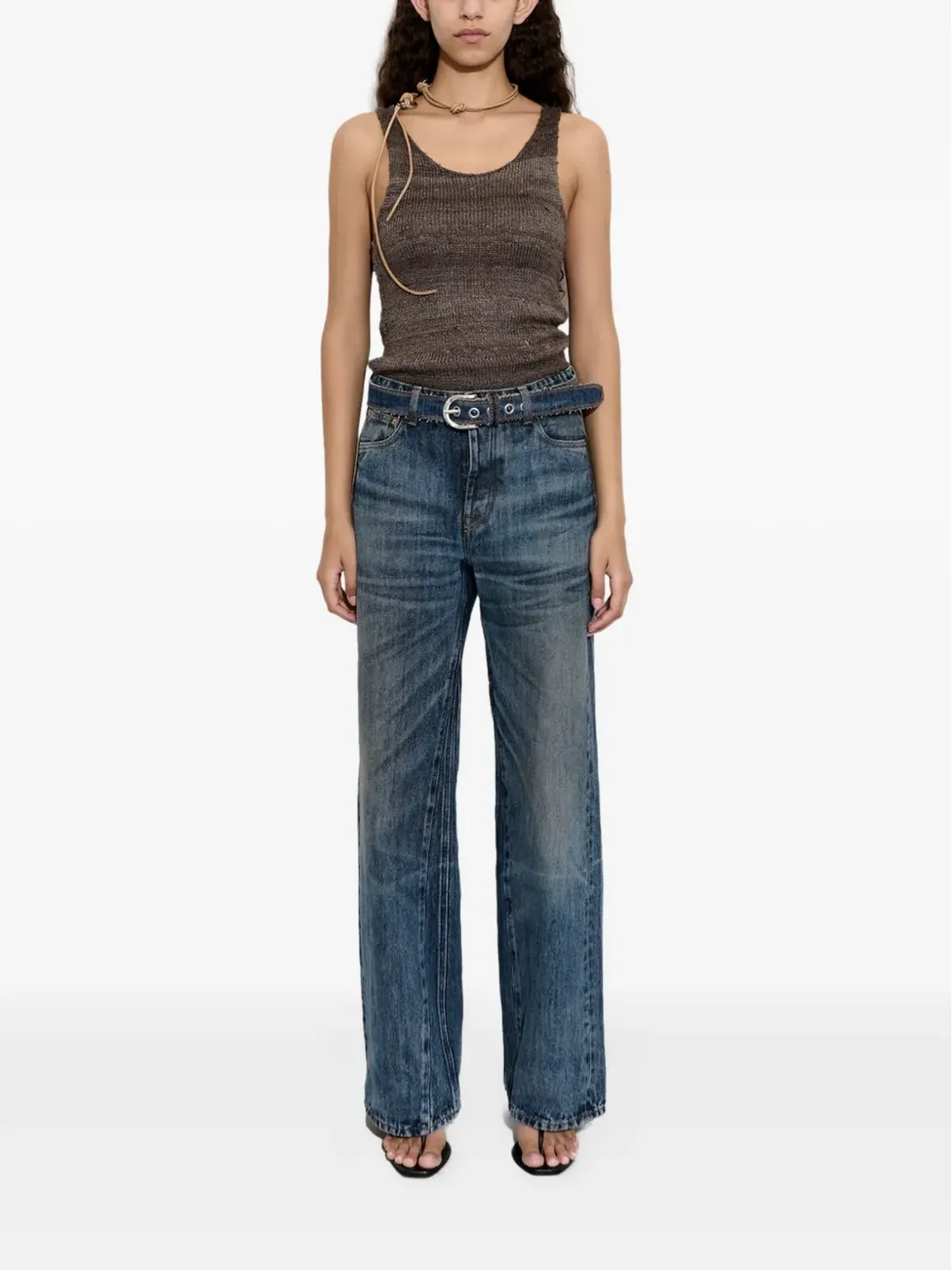OUR LEGACY Treble Cut wide-leg jeans - Blue - 画像2