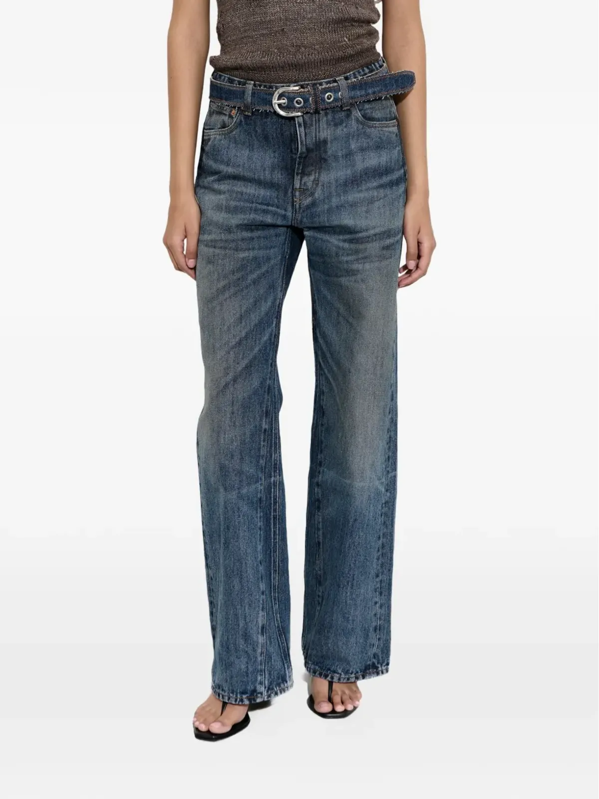 OUR LEGACY Treble Cut wide-leg jeans - Blue - 画像4
