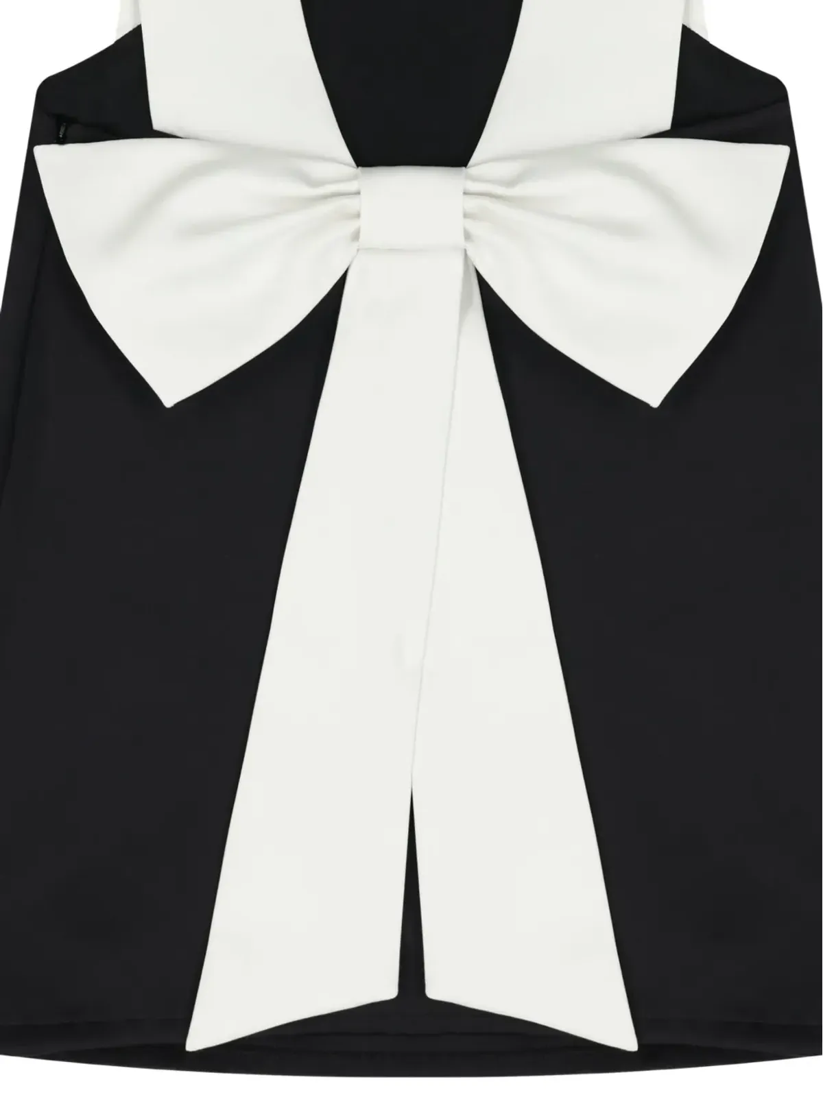 Elisabetta Franchi Kids ボウ・トラペーズドレス - Black - 画像3