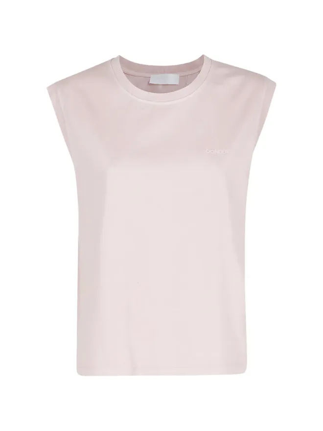DONDUP DONDUP ピンクの背中スリット入りノースリーブタンクトップの商品画像