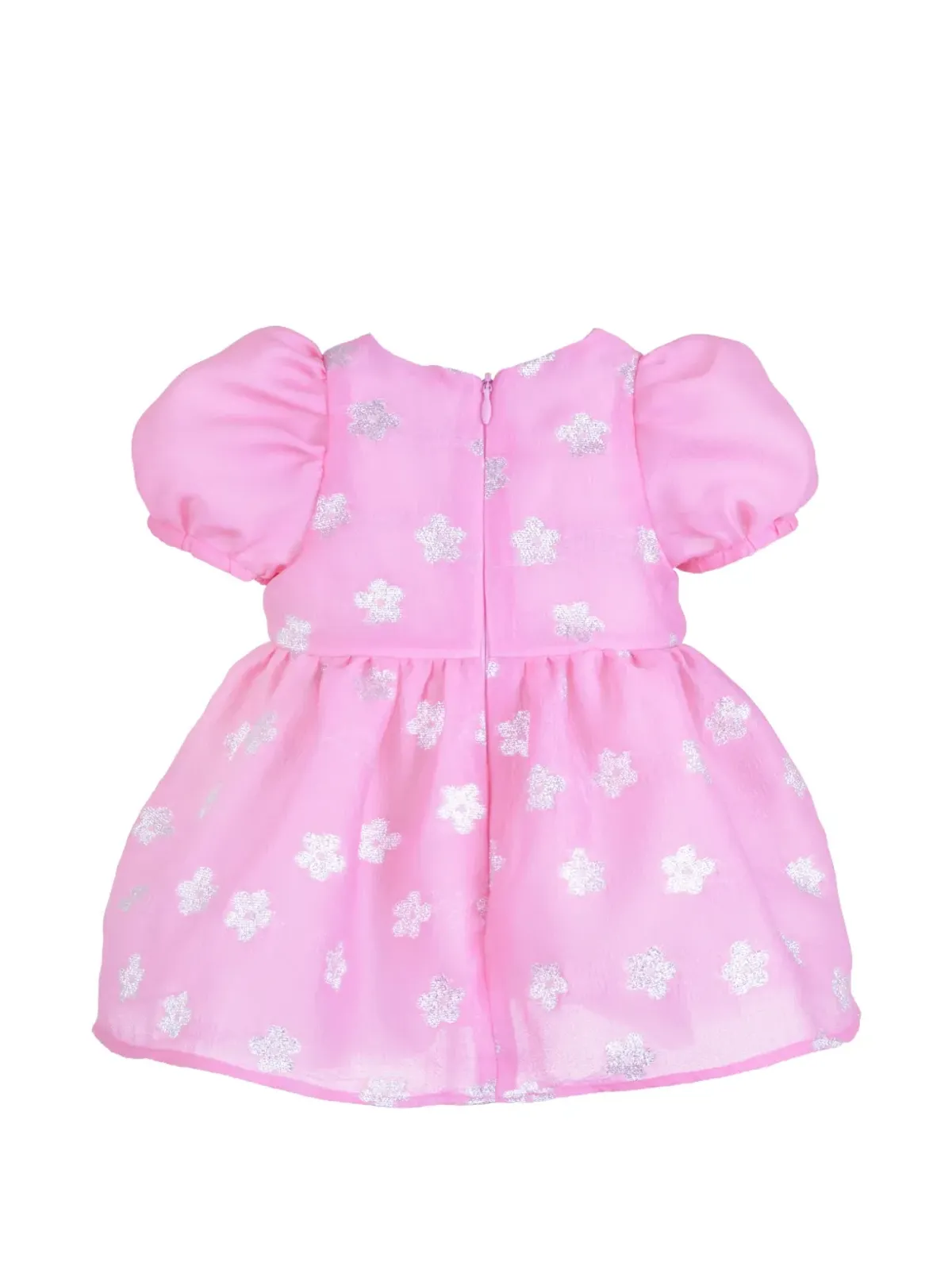 Hucklebones London ピンクのパフスリーブ・リボンディテール ドレスとブルマーのセット - 画像2