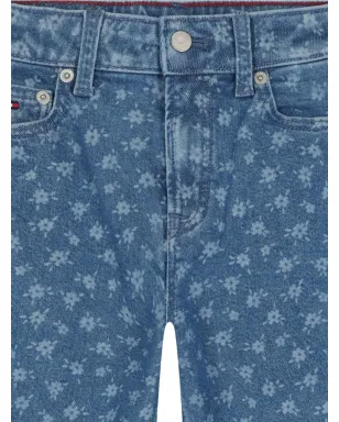 Tommy Hilfiger Junior 花柄デニムジーンズ - サムネイル3