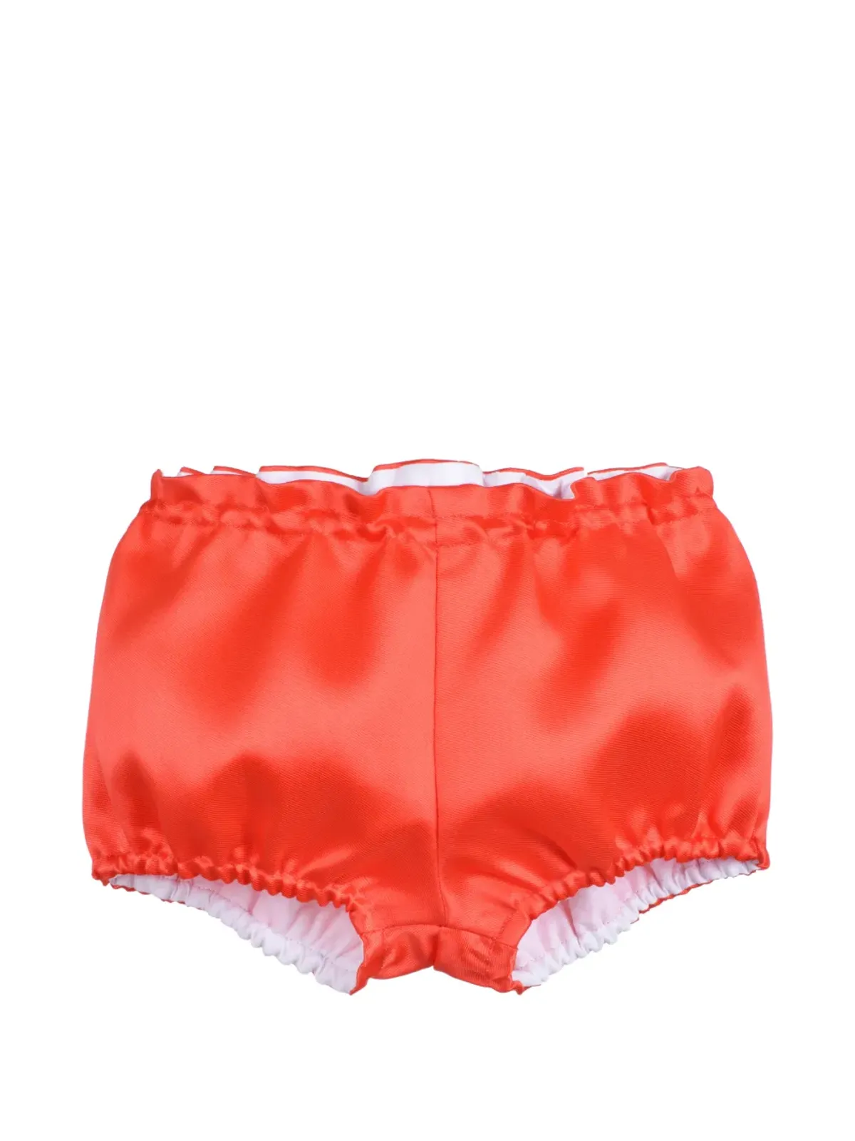 Hucklebones London 折り紙風リボンのペプラムドレスとブルマーのセット - レッド - 画像3
