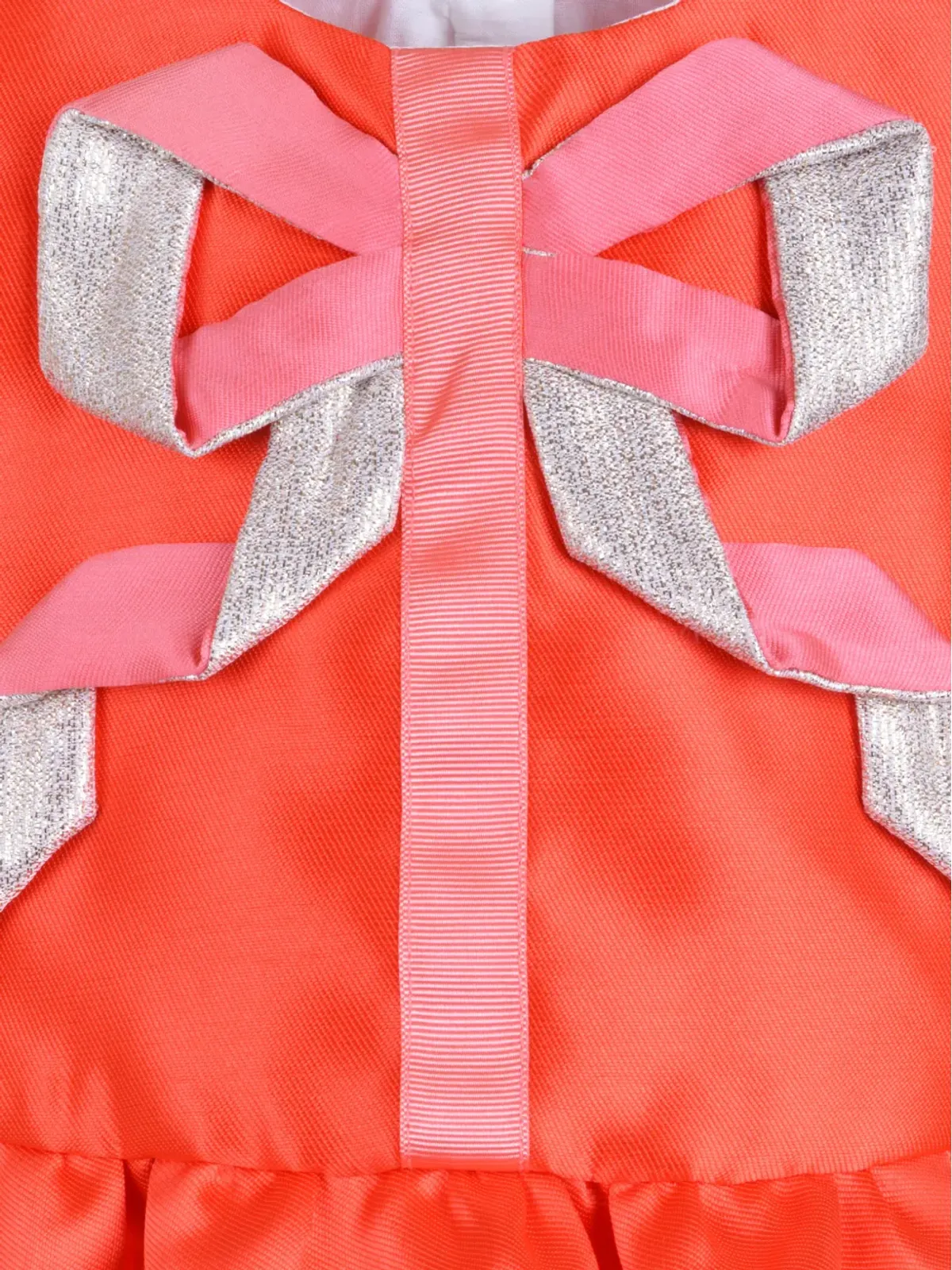 Hucklebones London 折り紙風リボンのペプラムドレスとブルマーのセット - レッド - 画像4