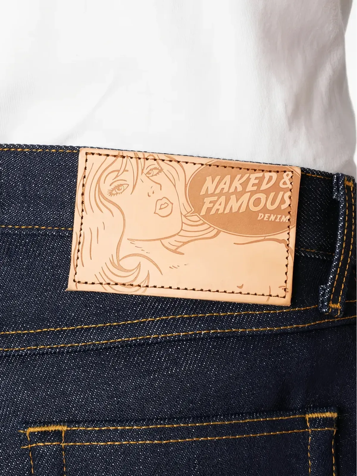 Naked and Famous True Guy Elephantジーンズ - 画像4