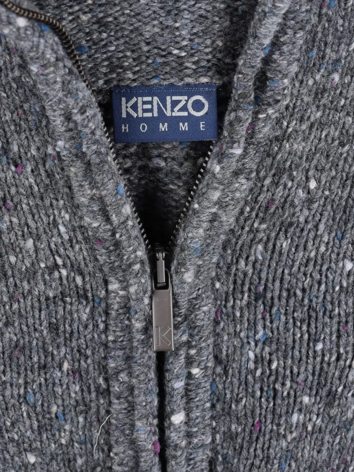 Kenzo Pre-Owned ビンテージ フルジップ フロントポケット セーター - 画像3