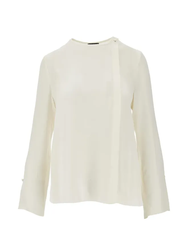 Emporio Armani Emporio Armani Georgette ボタン付きブラウスの商品画像