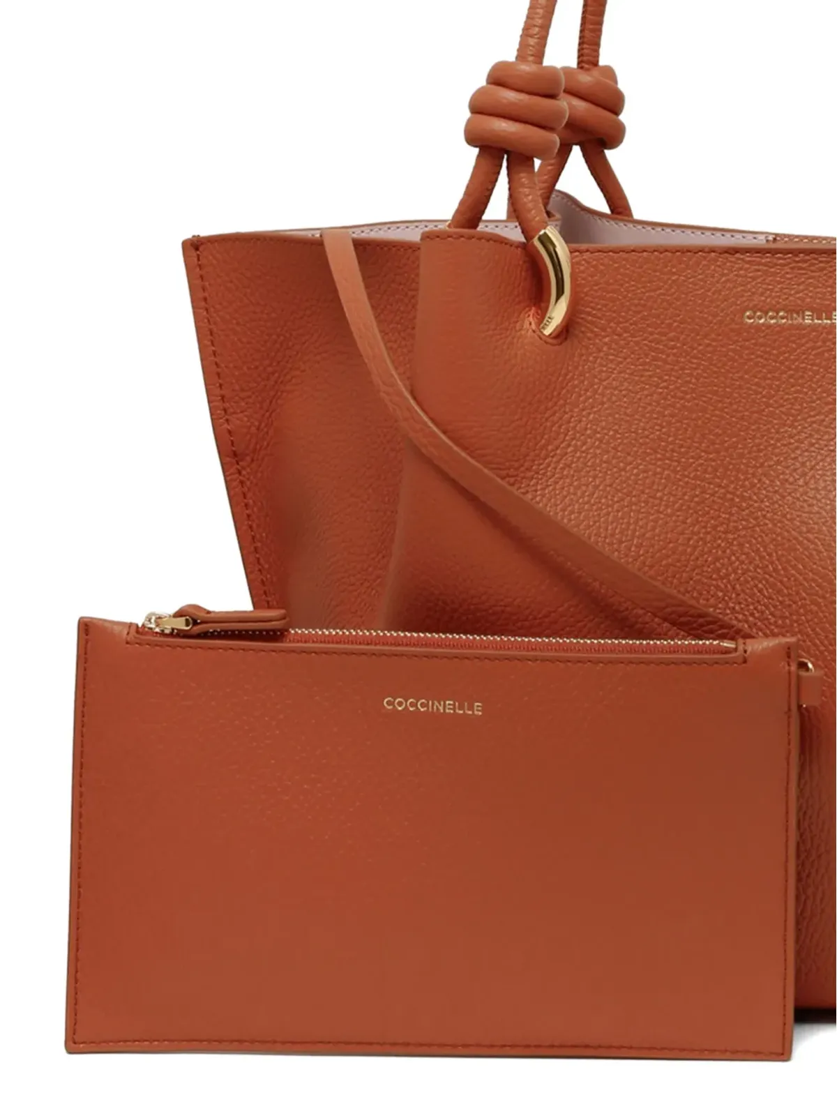 Coccinelle Finn レザー トートバッグ - 画像4