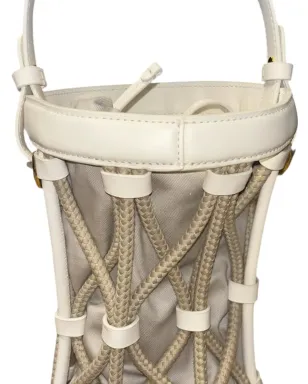 Coccinelle Koi woven bucket bag - White - サムネイル2