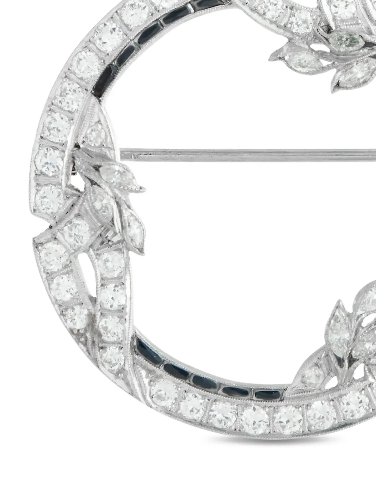 LB Exclusive diamond sapphire brooch - Silver - 画像3