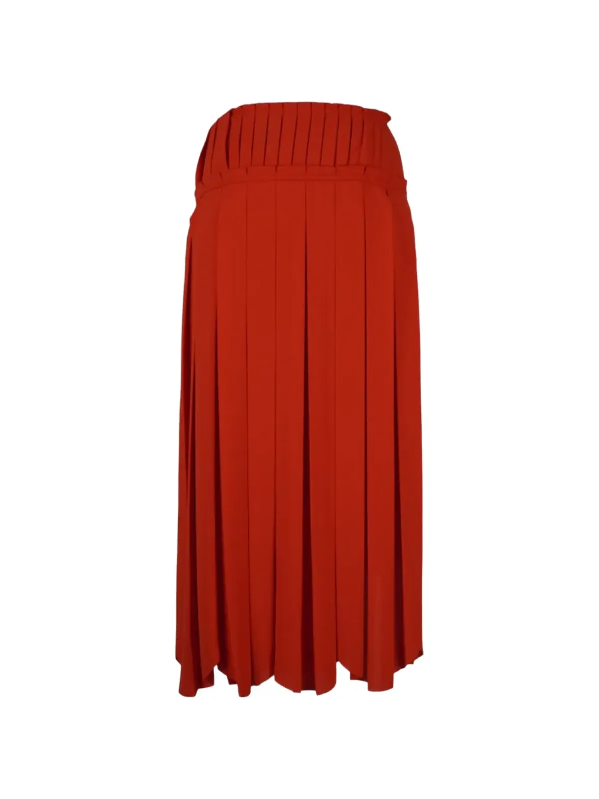 Lanvin Pre-Owned プリーツ膝丈スカート レッド - 画像2