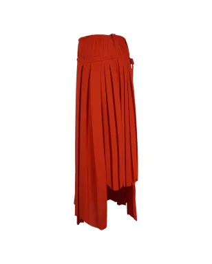 Lanvin Pre-Owned プリーツ膝丈スカート レッド - サムネイル3