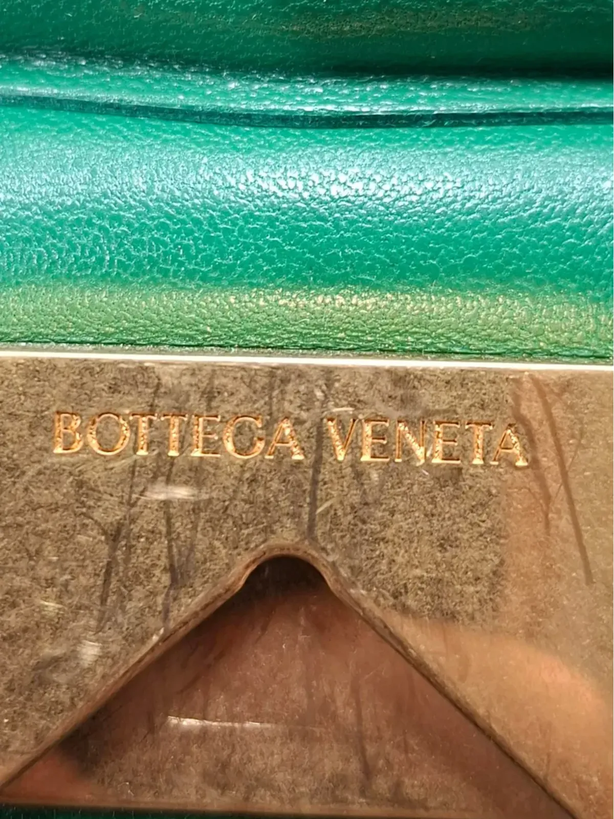 Bottega Veneta ヴィンテージ イントレッチアートチェーンレザーショルダーバッグ - 画像5