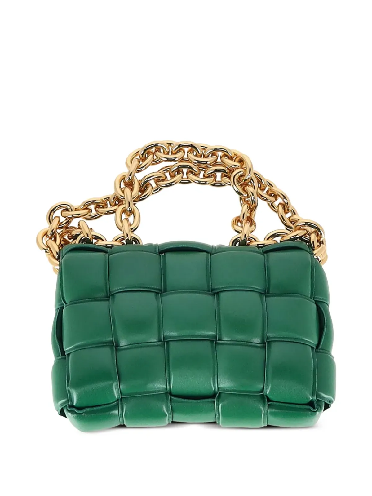 Bottega Veneta ヴィンテージ イントレッチアートチェーンレザーショルダーバッグ - 画像2