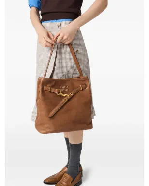 Miu Miu アヴェンチュア ナパレザー バケットバッグ - サムネイル2