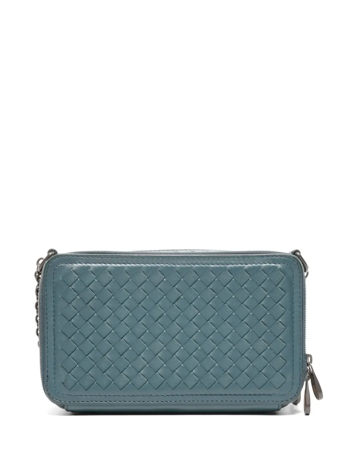 Bottega Veneta Pre-Owned イントレチャート チェーン クロスボディバッグ - 画像2