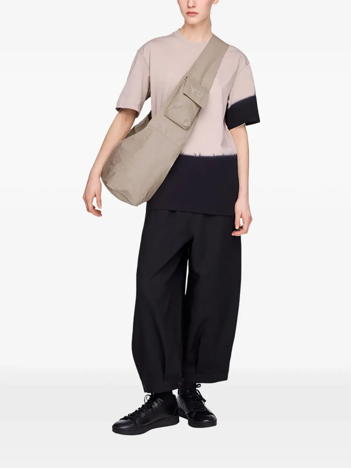 Y-3 ロゴプリントショルダーバッグ - 画像3