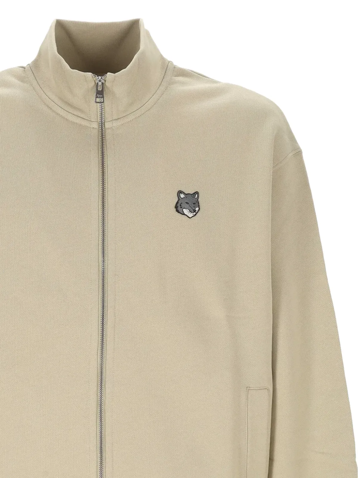 Maison Kitsuné ジップフォックスパッチセーター - 画像3