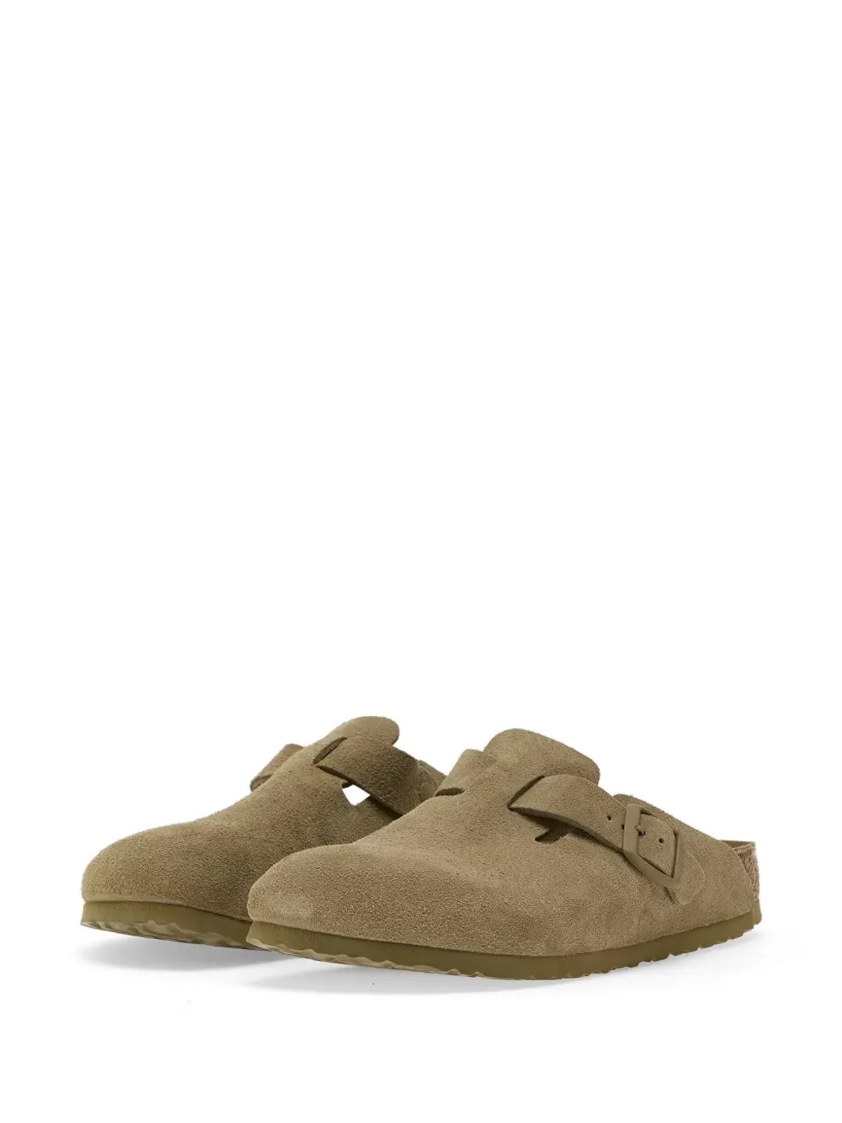 Birkenstock ボストン スウェード フラットミュール - 画像2