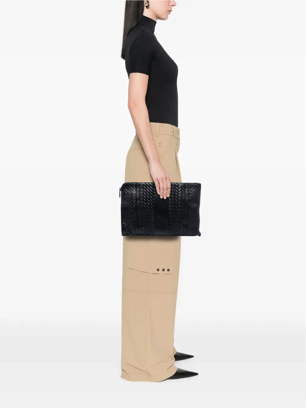 Bottega Veneta ビンテージ ドキュメントケース・クラッチバッグ - 画像2
