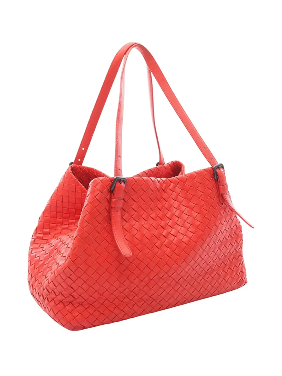 Bottega Veneta ヴィンテージ レザーイントレチャート トートバッグ - 画像3