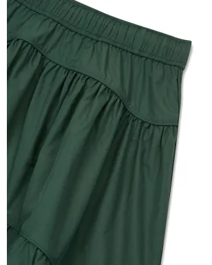 TOMBOY トムボーイ tiered drawstring-fastening A-line skirt - グリーン - サムネイル5
